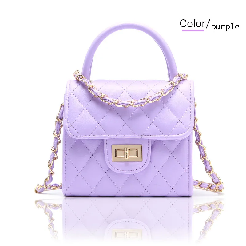 purple WISECOL Новая Милая Мини сумка-мессенджер детская модная сумка PU водонепроницаемая женская детская мода аксессуары - Цвет: purple