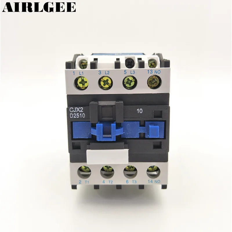 CJX2-2510 AC Contactor AC110V 50//60Hz Coil 25A 3-Phase 3-Pole 1NO