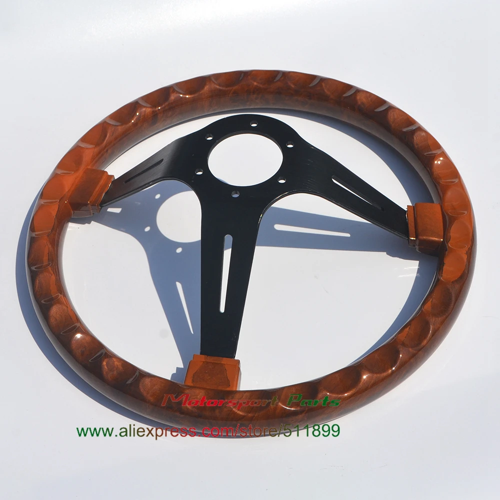 wood look car steering wheel deep dish (5)