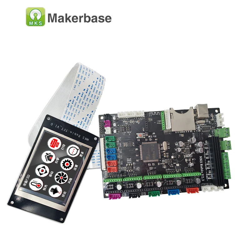 

MKS Robin + TFT32 LCD integrated circuit mainboard Robin STM32 controller mother card with 3.2 inch TFT display FDM 3d printer