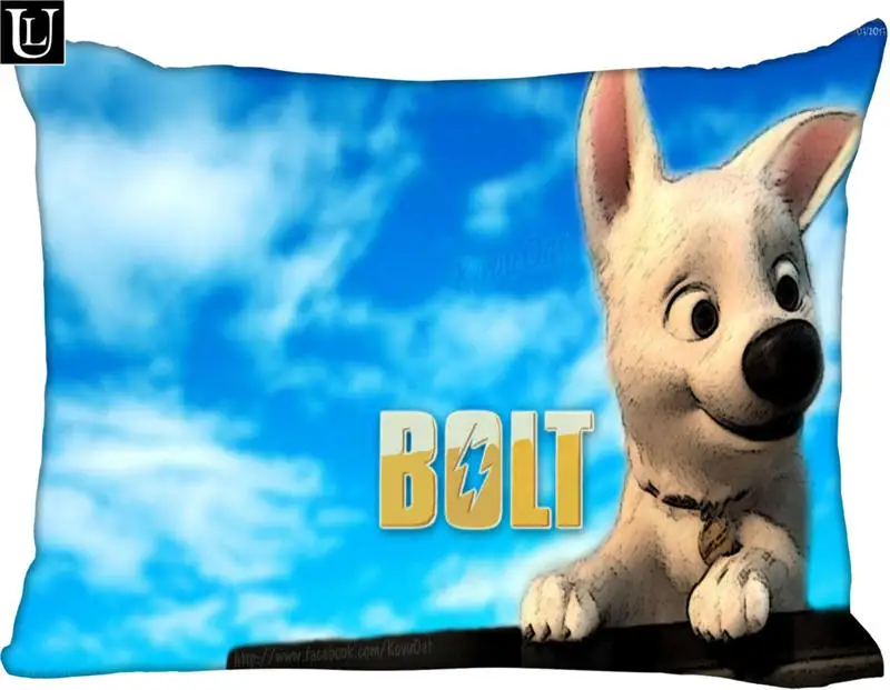 

Custom bolt dog high Rectangle Pillow Cover Size 45x35cm (one side) Print Custom Zipper Polyester Cotton Pillowcase more size