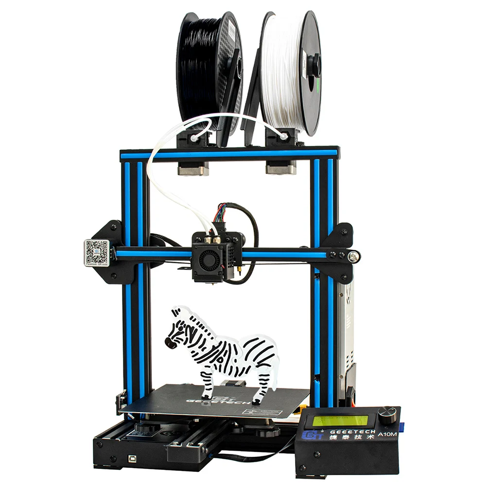 

Geeetech A10M Mix-color 3D Printer With Dual Extruder/Filament