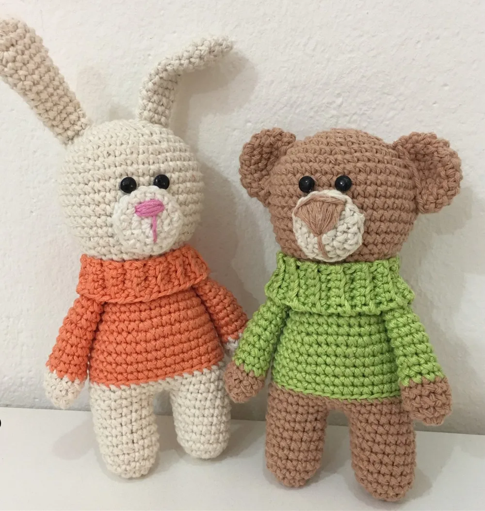 Вязальные игрушки кукла-амигуруми кролик Номер модели SQ32205