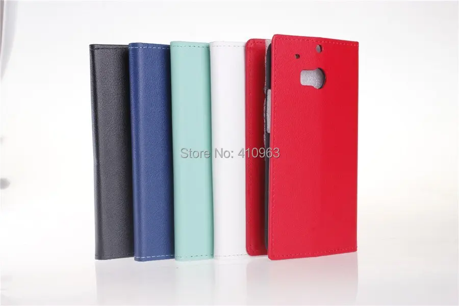 50pcs/lot Free shipping Casque Wallet pu leather case Holster With stand Card for HTC ONE 2 M8 |