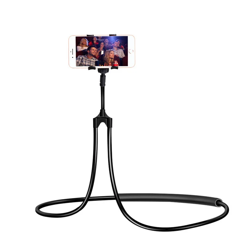 Flexible Mobile Phone Holder Hanging Neck Lazy Necklace Bracket Bed 360 Degree Smartphone Holder Stand for IPhone Case Cover