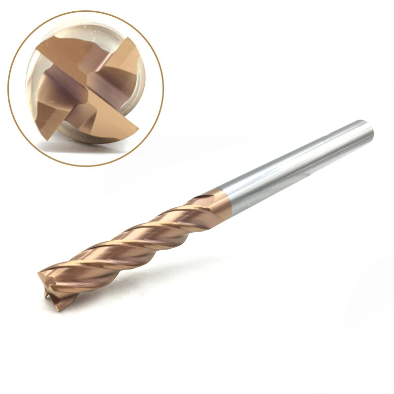 фрезы 1 шт. Endmill 12 мм HRC60 4Flute12*50*150 Твердосплавные спираль лицо ЧПУ | Отзывы и видеообзор