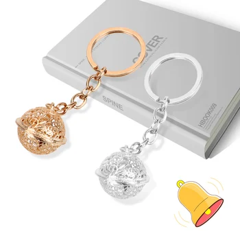 

Key Holder Gift For Friend Gold Silver Bell Keychain Creative Interior Accessories Car Keyring Auto Accessories