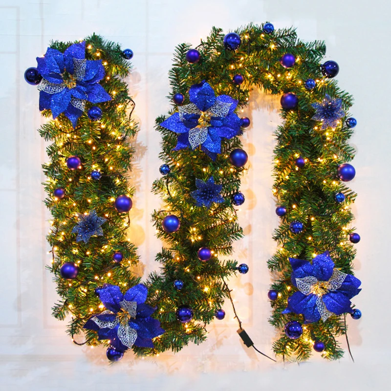 JAROWN Artificial Flower Vine Christmas Decoration Rattan Home Door Hanging Props Mall Storefront Event Decor Christmas Gifts (2)