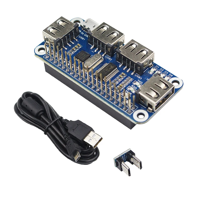 4 Port USB HUB HAT Expansion Board Raspberry Pi 3 Model B //Zero V1,3//Zero W US