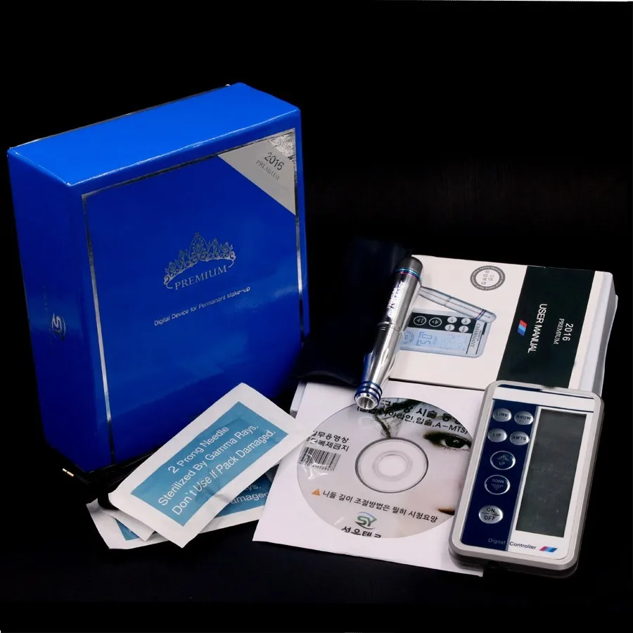 Kit de machine à maquillage permanent le plus récent, professionnel, meilleure qualité, machine à tatouer numérique pour les lèvres et les sourcils avec 5 aiguilles 1 -