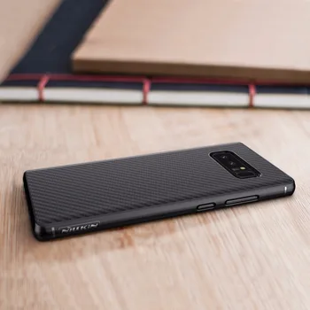 

Nillkin Synthetic fiber for samsung galaxy note 8 case Carbon Fiber PP Plastic Back Cover for samsung note 8 case luxury 6.32''