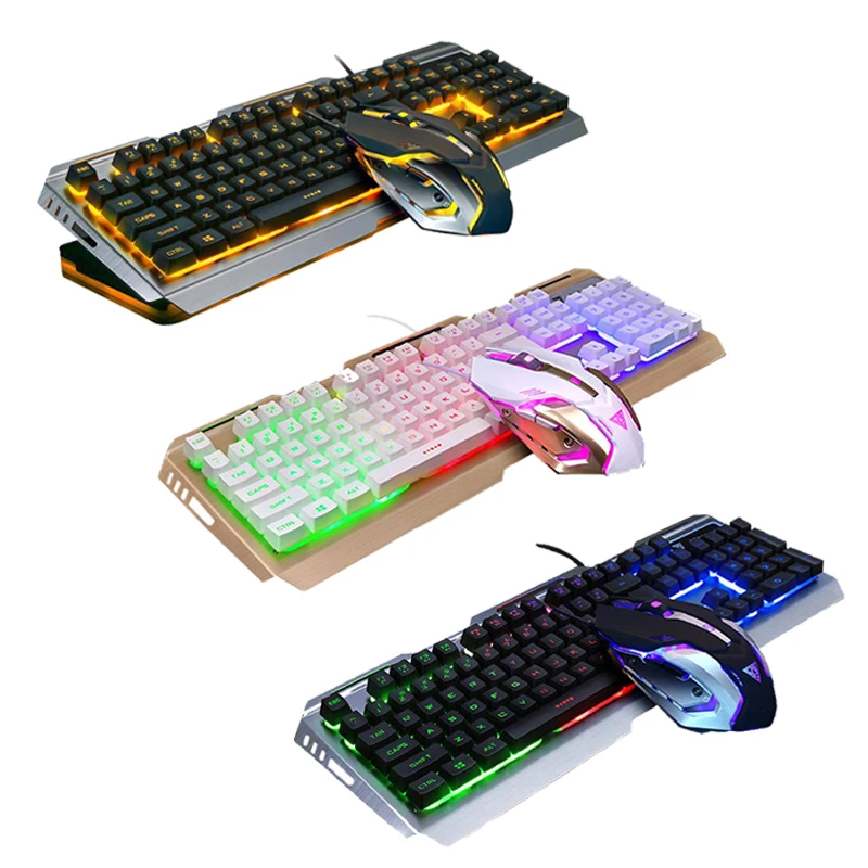 

MOUSE KEYBOARD SET V1 Wired Backlit illuminated Usb Gaming Keyboard 3200DPI Gaming Mouse Gamer Laptop Computer Mouse