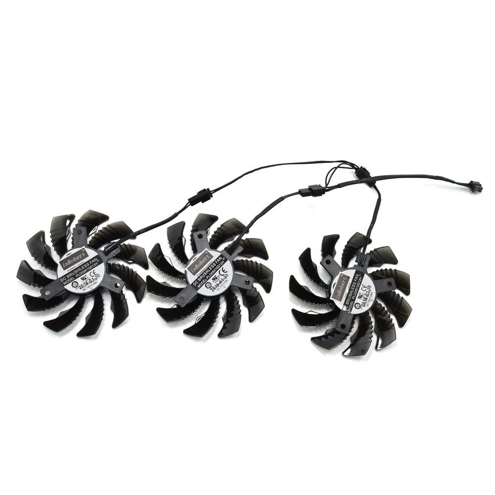 

75mm PLD08010S12H 2Pin 3Pin Cooling Fan Replacement For Gigabyte GTX 960 970 GTX980 GTX 1050 Graphics Video Card Cooler Fan