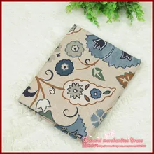 1pcs 140 50cm Blue cockscomb series totem patchwork baby cloth tartan ethnic fabric cotton crafts materials