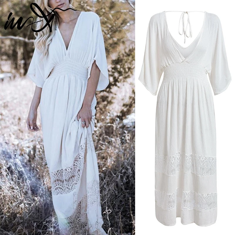 

In-X Transparent beach dress 2019 New Cover-ups Saida de beach swimsuit cover up Tunic robe de plage dress Sexy Sarong Caftan