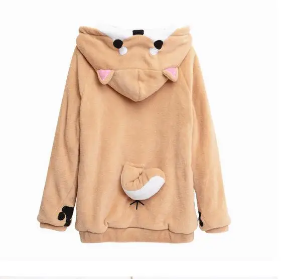 Милый муко/дома есть муко, Shiba Inu hoodie аниме печати пальто