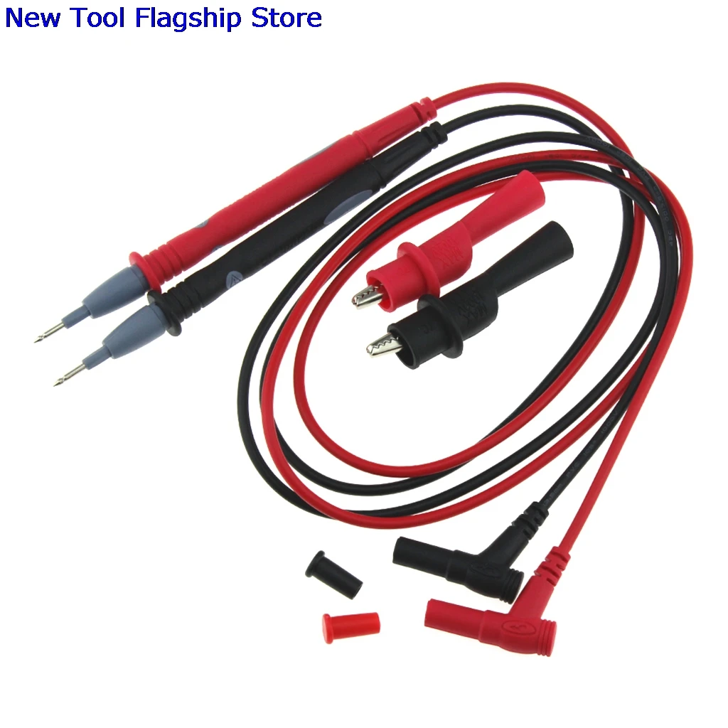

1Pair Probe Test Cable Leads Pin 20A Needle Tip for Multimeter+ Alligator Pliers