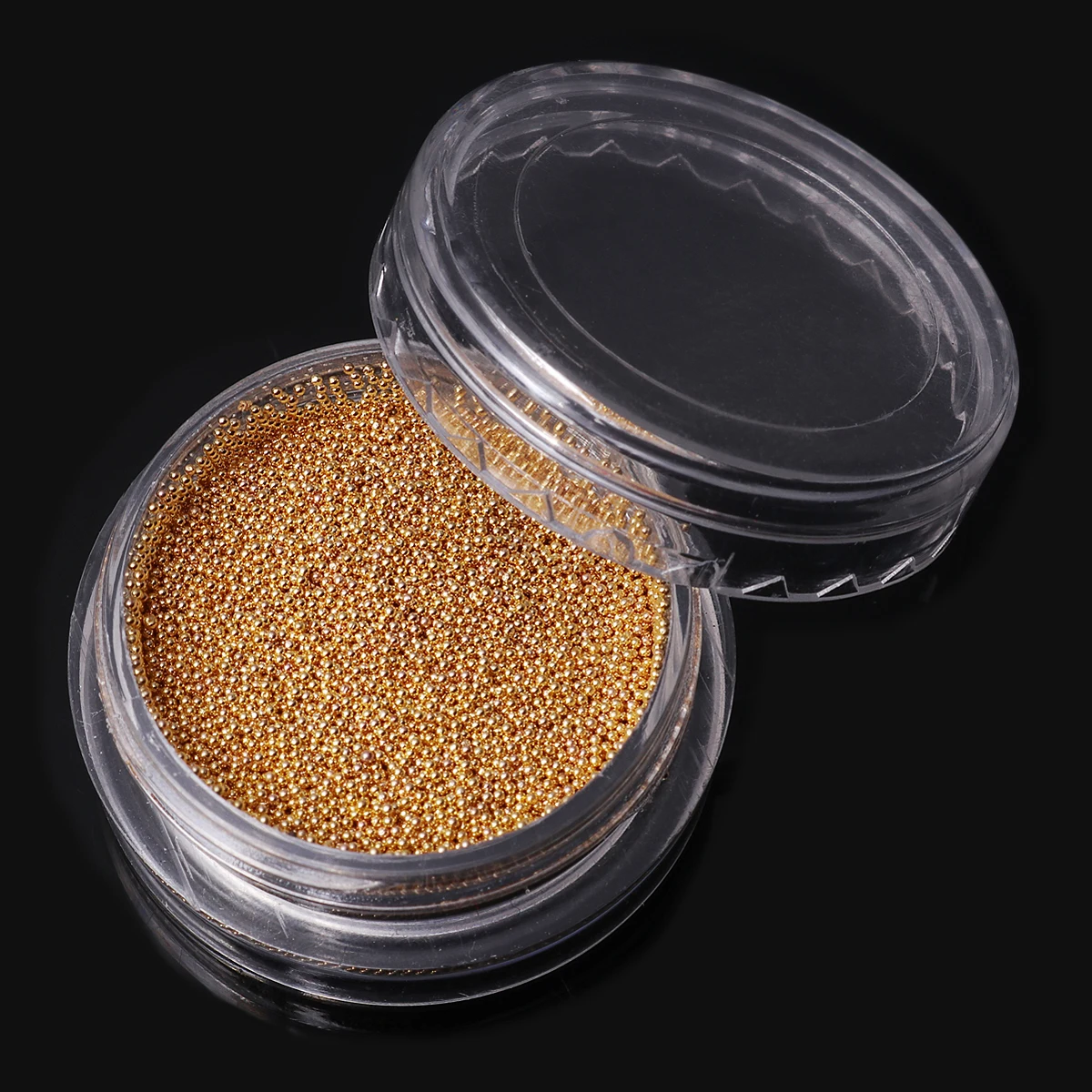 0.4mm Gold Monja, 4 цвета, смешанные размеры, для дизайна ногтей, Металлические Мини Маленькие икры, смешанные бусины, Кристальные камни, 3D Шарм, стразы, сделай сам, украшения - Цвет: 0.4mm Gold