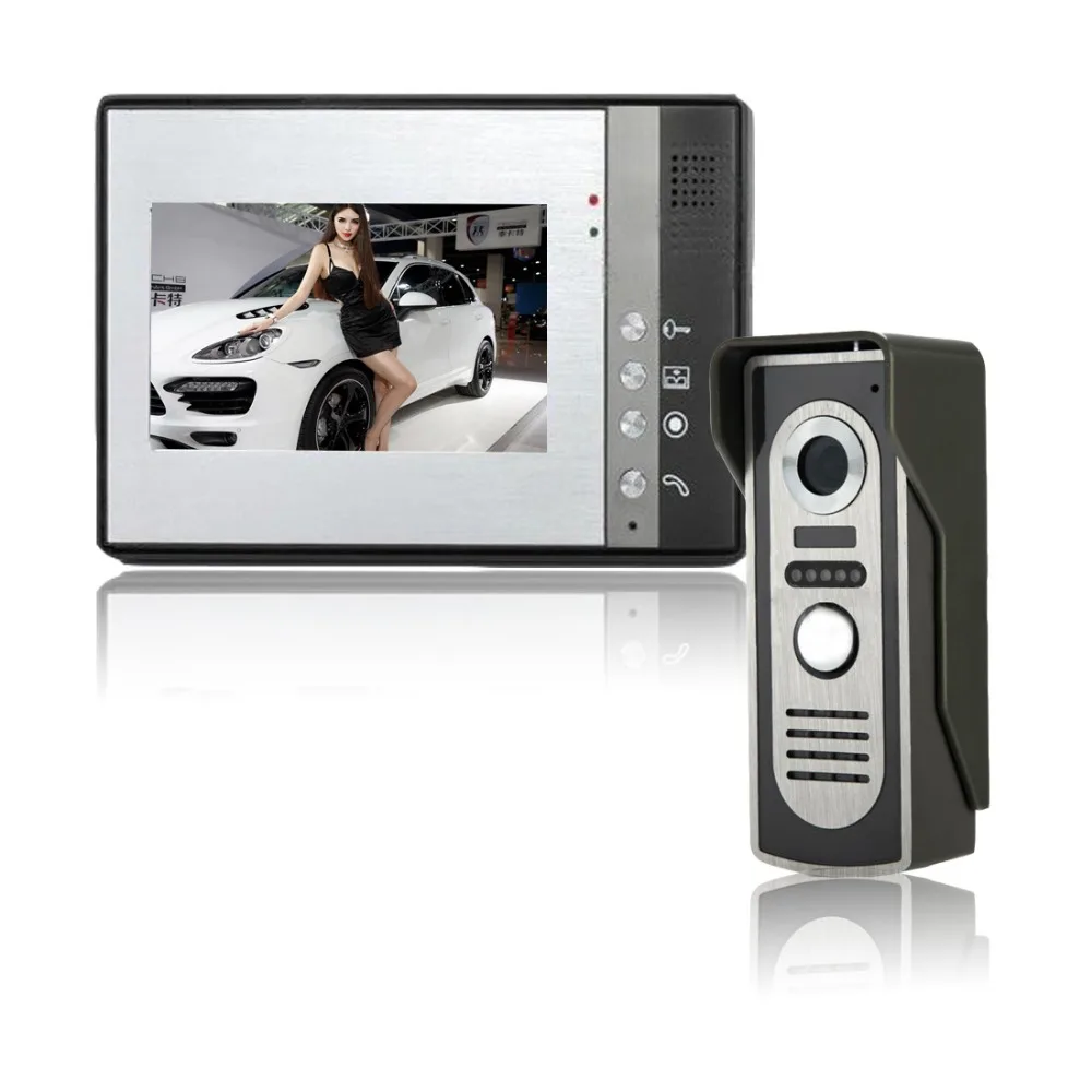 Doorbell camera video 7 inch Wired Video Door Phone System Building