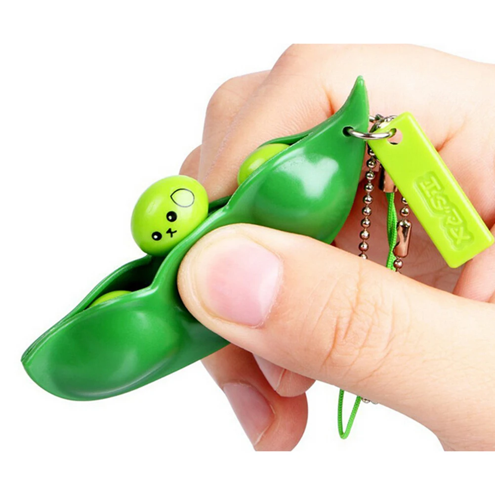 

Antistress Novelty Gag Toys Entertainment Fun Squishy Beans Squeeze Funny Gadgets Stress Relief Toy Pendants Kids Gifts