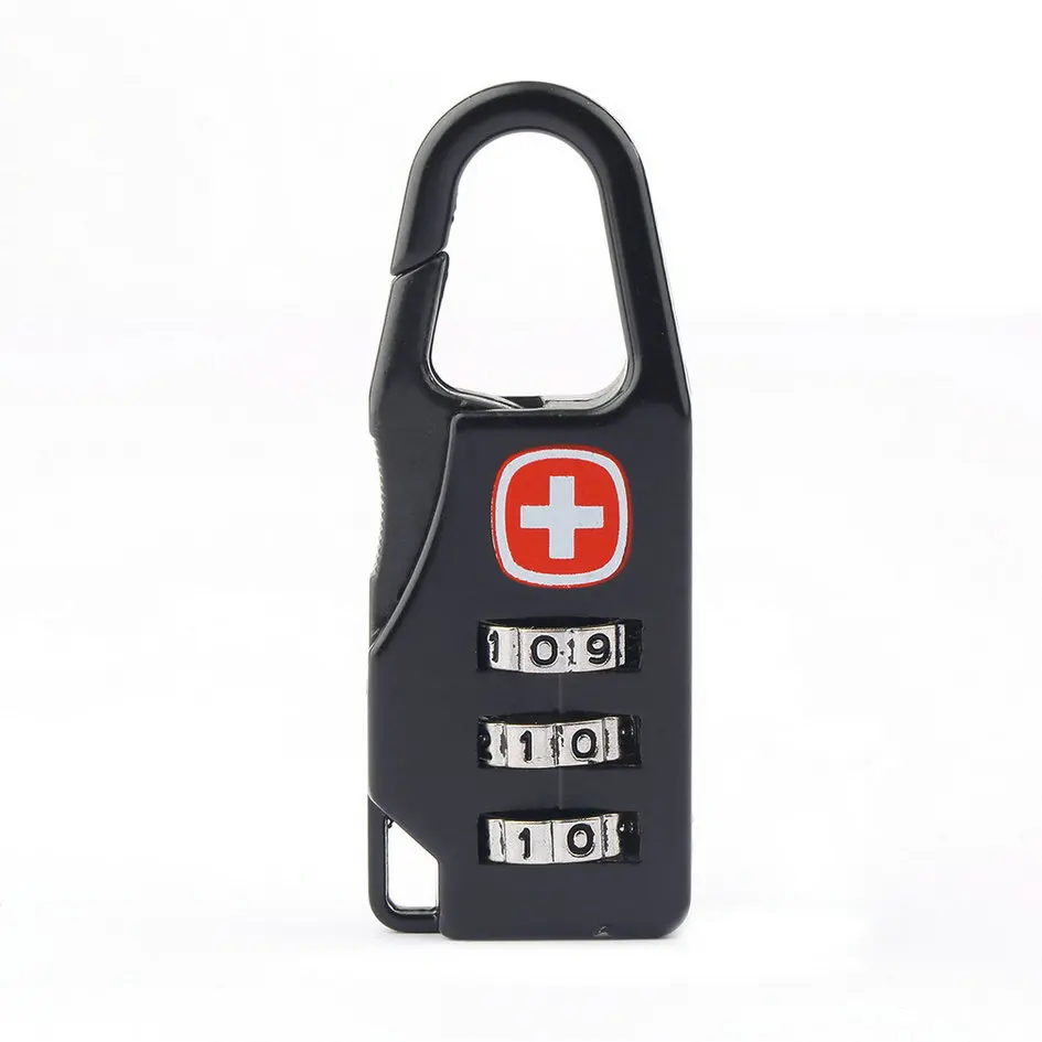 1Pcs Swiss Lock Practical Popular Zinc Alloy Cross Combination Lock Code Number For Luggage Bag