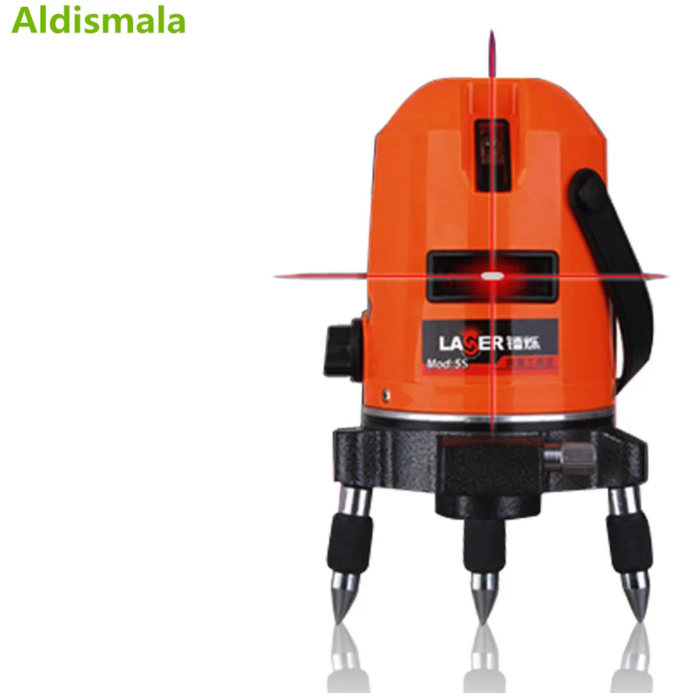 

Aldismala T244 model 2/3/5 Line Red/Orange Laser Level Self-leveling Horizontal&Vertical 360 Degree Adjustment Higher Visibility