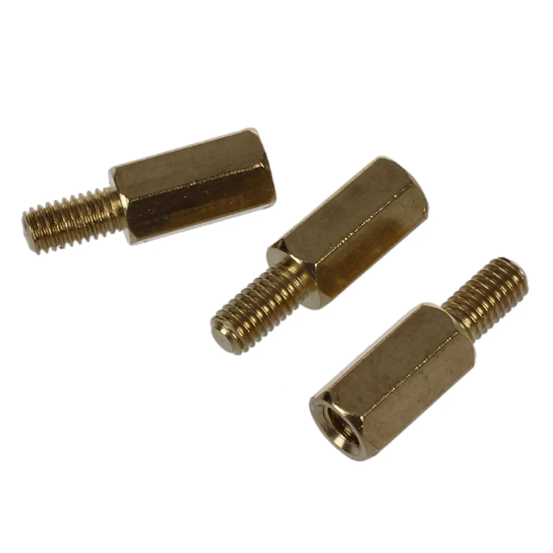 Hhtl50 Pcs Brass Screw Thread Pcb Standoff Spacer M3 Male X M3 Female