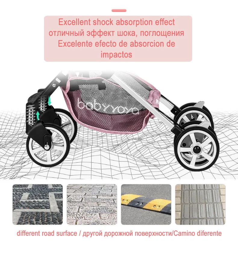 Babyyoya мини-коляска yoya легкая переносная складная детская коляска 2 в 1 детская тележка Новая Обновленная детская коляска