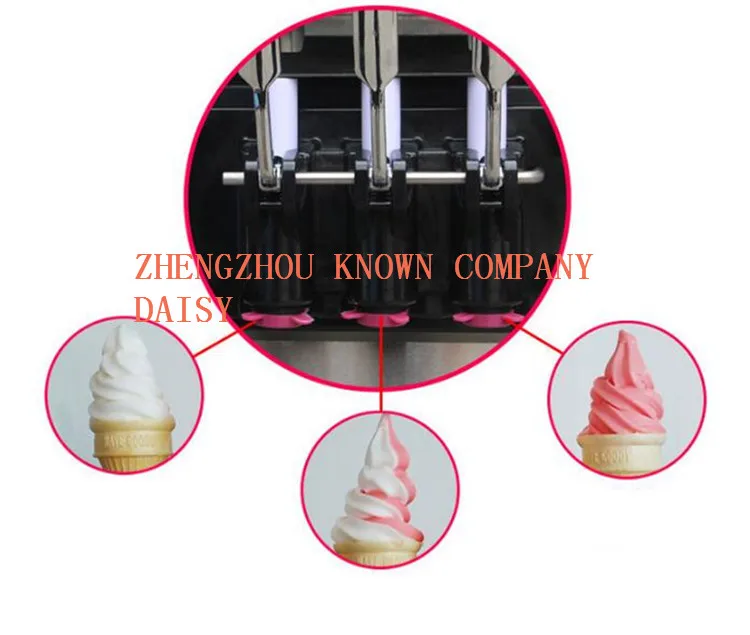 Итальянский розовый цвет Мягкое Мороженое Форма под лед машина для производства крема для продажи
