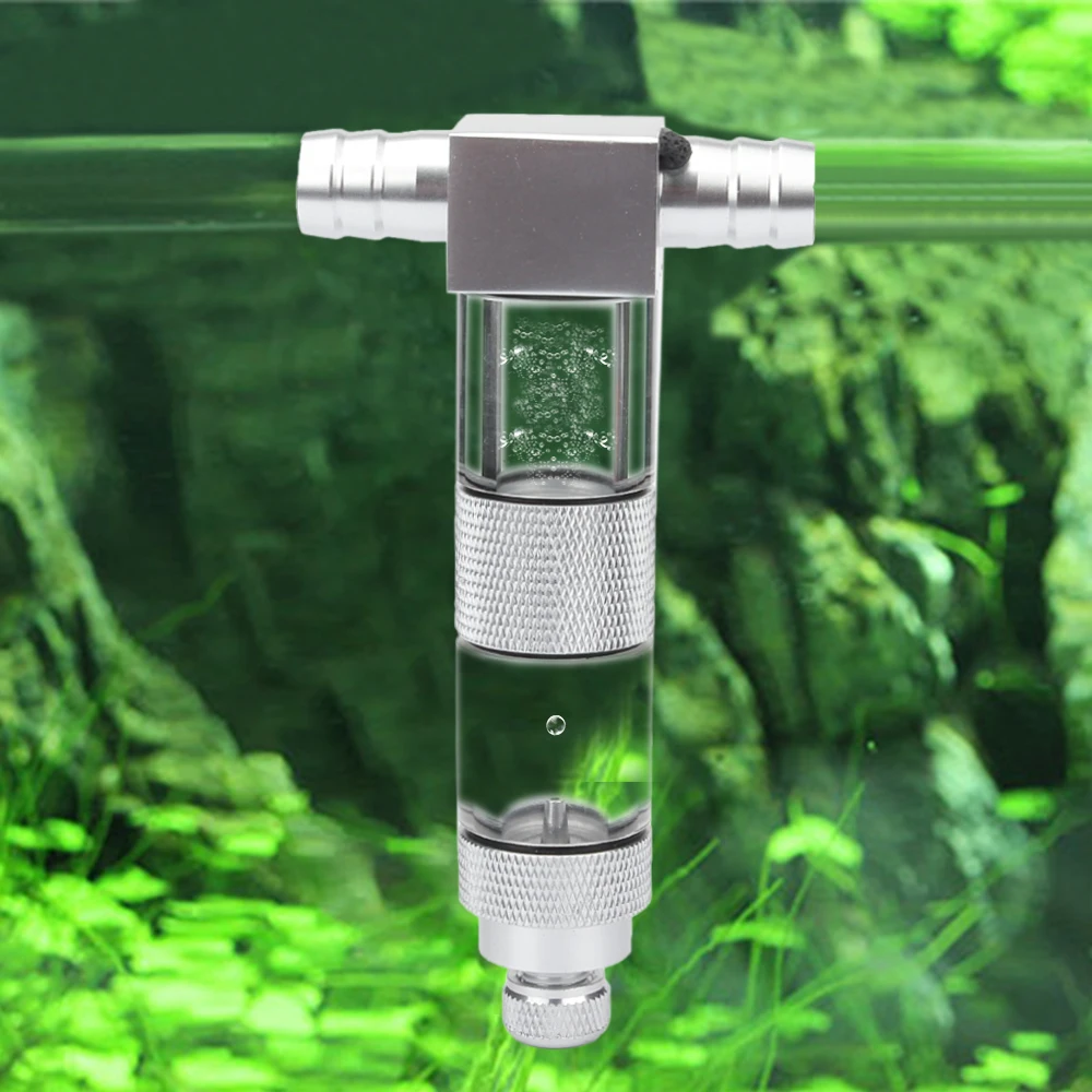

CO2 Diffuser Atomizer External Bubble Counter Check Valve Device for Aquarium Planted External U-Tubes Bend Stainless Steel 12/1