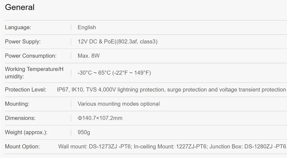 Hikvision DS-2DE3304W-DE 3MP Сеть мини PTZ перепозиционная английская версия обновляемая 2,8 мм-12 мм POE IP66 панорамируемый зум ONVIF