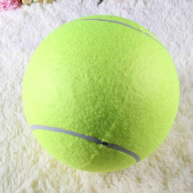 1 шт. 24 см гигантский теннисный мяч для домашних животных жевательные большие надувные подписи Мега мягкая игрушка Поставки Открытый крикет