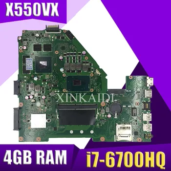 

X550VX MB._4G/I7-6700HQ/AS X550VX Mainboard REV 2.0 For ASUS FX50V K550VX X550VX X550VQ Motherboard Test ok exchange!!!
