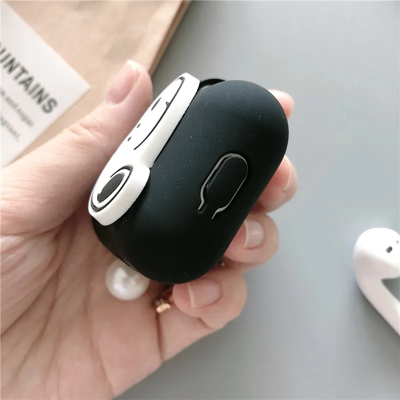 Милый чехол для наушников для AirPods с мультяшным животным, сумка для ключей, беспроводные наушники, чехол, анти-шок для Apple Airpods 2, аксессуары