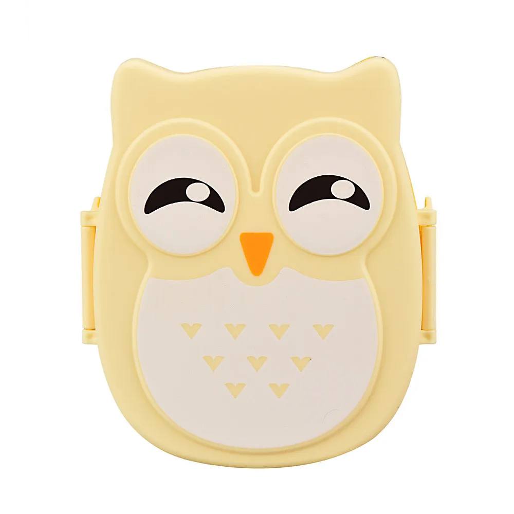 

Cute Lunch Bag Owl Lunch Box Food Container Storage Box Portable Bento Box Yellow Bolsa Impermeable Almuerzo #BL5