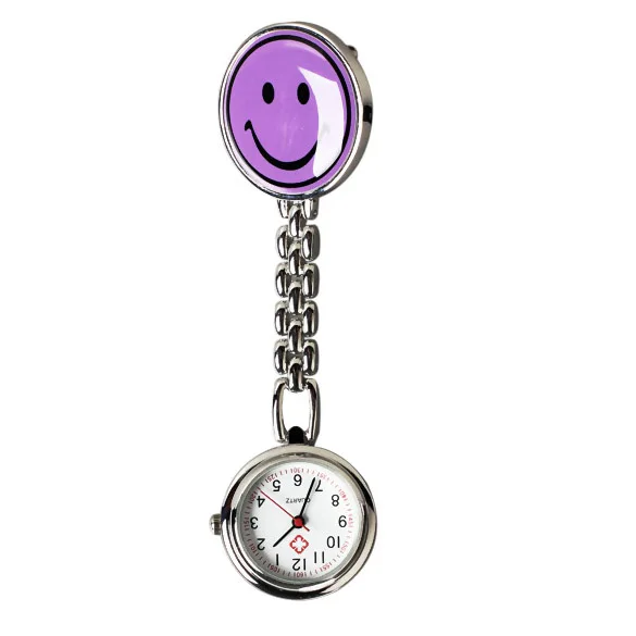 

New Smile Face Nurse Fob Brooch Pendant Pocket Watch High Quality LXH