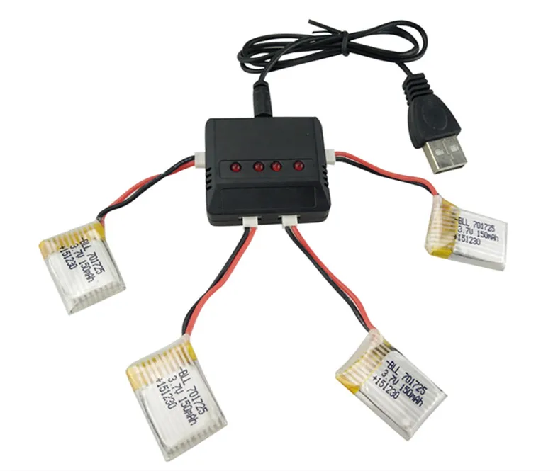 BLL H8 3 7V 150mAh Mini Lipo font b Battery b font and Charger for RC