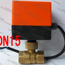 1/" DN15 Электрический регулирующий клапан AC220V Электрический двухсторонний клапаны для водонагревателя на солнечной батарее фанкойл юнит