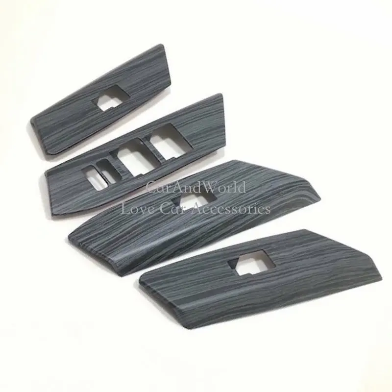 

For 2016 2017 2018 Toyota RAV4 Interior Door Armrest Cover Window Switch Button Frame Trim ABS Chrome Car-Styling Accessories