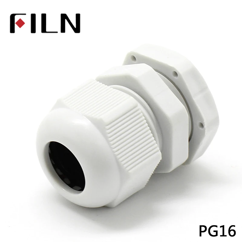 PG16 IP68 waterproof white cable gland  (4)
