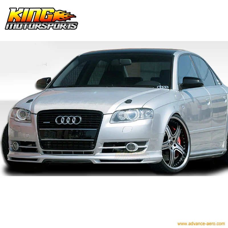 Fits 06-08 Audi A4 B7 Type A Front Bumper Lip Spoiler Bodykit Poly Urethane Global Free Shipping Worldwide