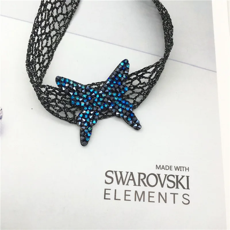 Ms Betti butterfly lace choker with crystal rocks from Swarovski07