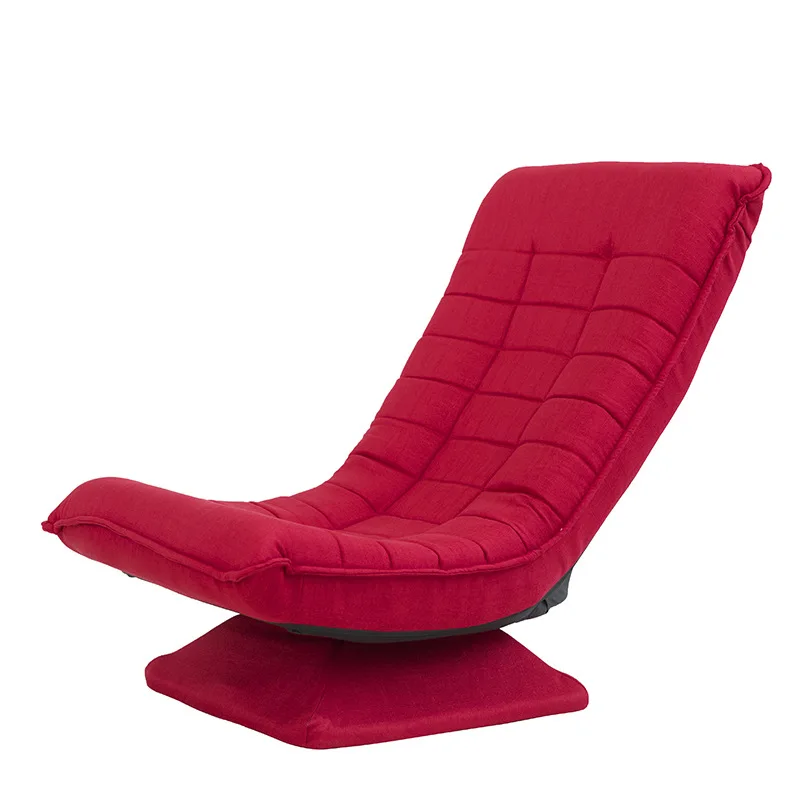  360 Degree Swivel Video Rocker Gaming Chair Adjustable Angle Chair Folded Floor Chair Living Room F