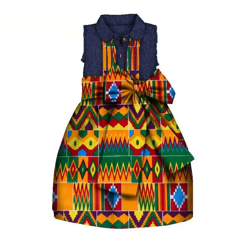 

2019 summer fashion style african children cotton plus size dress XS-3XL