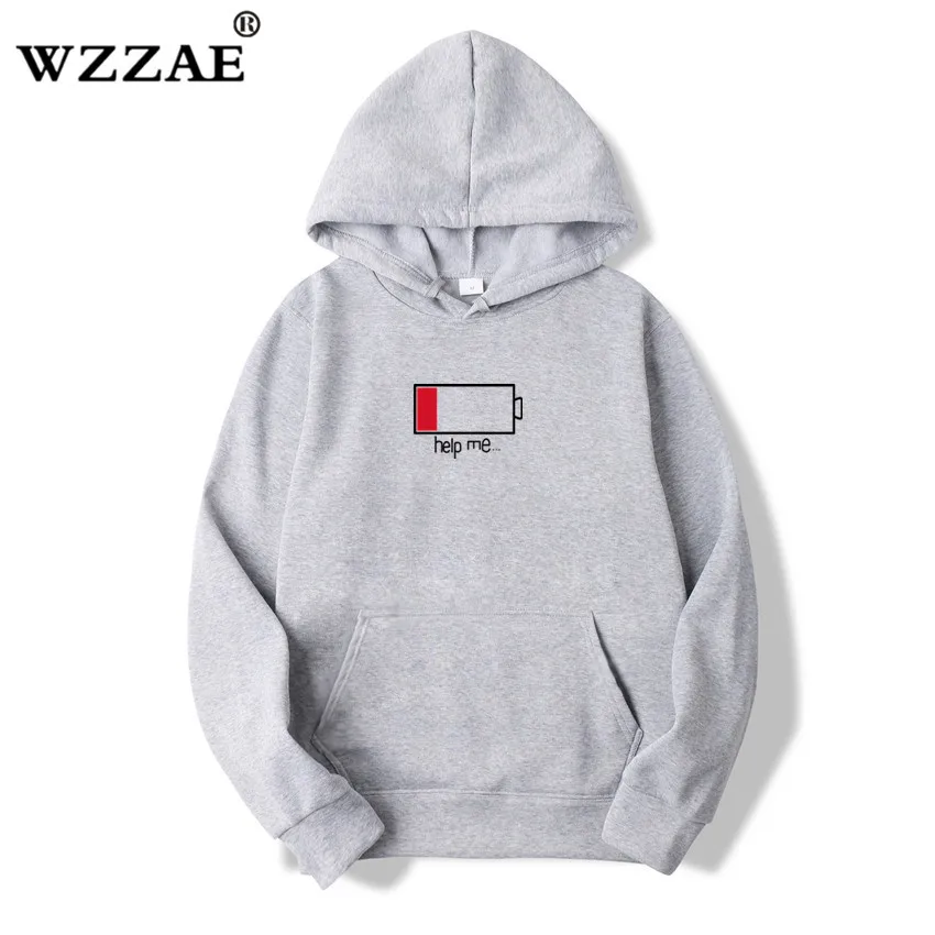 Skup WZZAE 2018 pomóc ubogim mi bluzy mężczyźni 3D kreatywny bluzy z kapturem moda Streetwear Hip Hop czarna bluza z kapturem mężczyzna Plus rozmiar S XXL