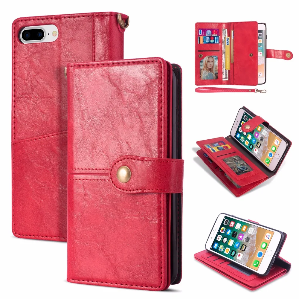 Роскошные сотового телефона Etui Hoesje Coque чехол для iPhone и samsung GALAXY S7 S8 S9 Примечание 8 6 6 S 7 X плюс край с флип бумажник