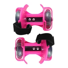 3-Colors Light Flashing Roller Small Whirlwind Pulley Adjustable Simply Roller Skating Shoes with Dual Wheels light drop shippin