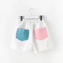 Новинка из мультфильма «Холодное сердце» ; джинсовые шорты; летние модные шорты для девочек От 6 до 11 лет B428