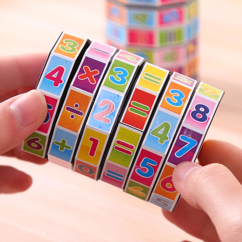 

1 Pc/Box Funny Magical Arithmatic Mathematic Digital Cube for Children Physics & Mathematics Education