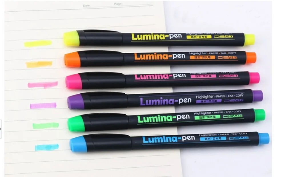 6 цветов может быть выбран, хорошее качество подсветки, красочный Рисунок маркер/Марк ручка для живописи, Перманентный Маркер